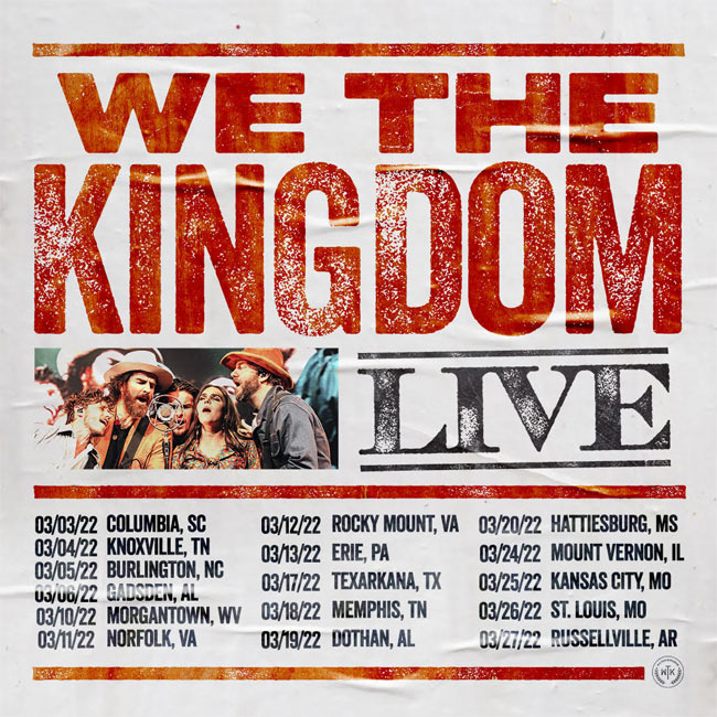 We The Kingdom Announces 16Date Headlining Tour